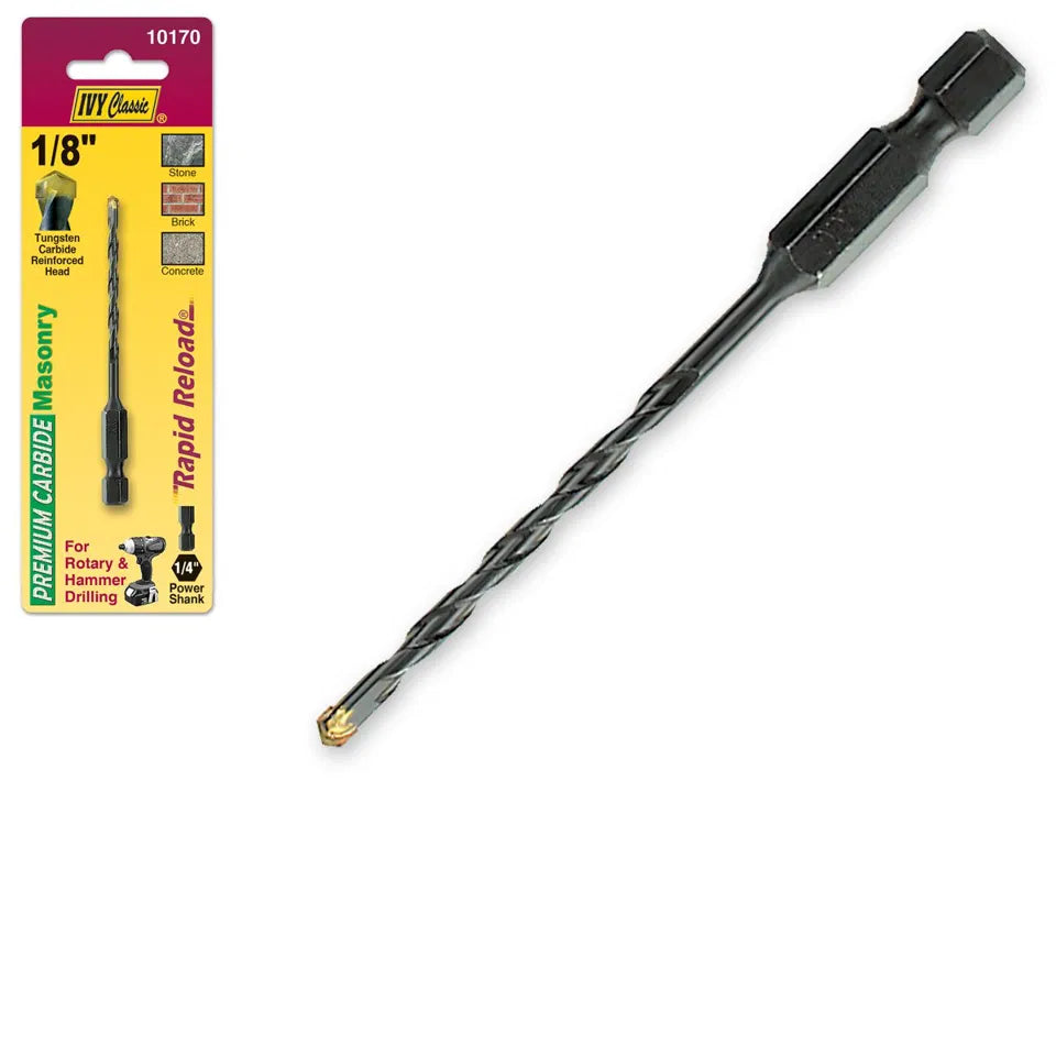 1/8" x 3" Rapid Reload Masonry Drill #10170
