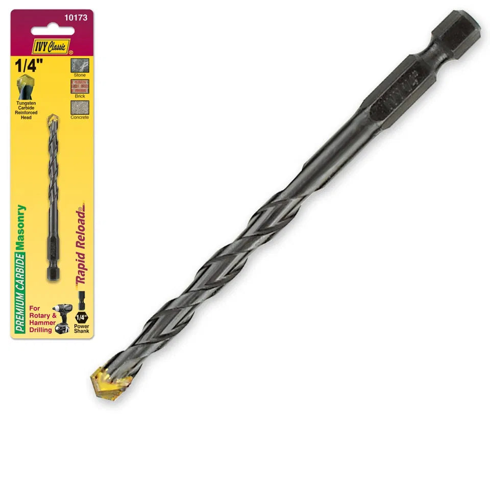 1/4" x 3-7/8" Rapid Reload Masonry Drill #10173