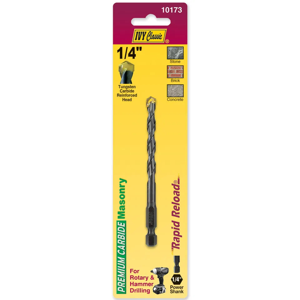 1/4" x 3-7/8" Rapid Reload Masonry Drill #10173