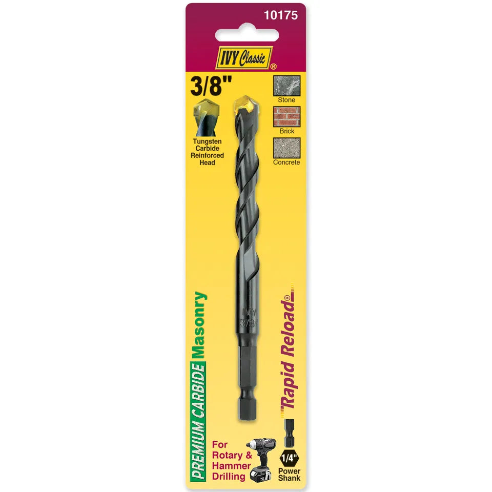 3/8" x 4-3/4" Rapid Reload Masonry Drill #10175