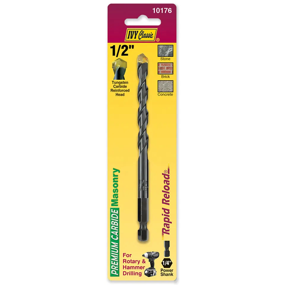1/2" x 6" Rapid Reload Masonry Drill #10176